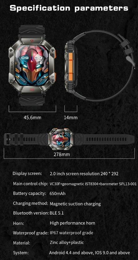 KR Bluetooth Smart Watch